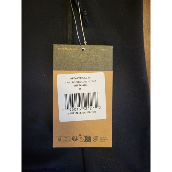 The North Face Women's Skyline Full Zip Black Fleece Jacket Size Medium - Picture 5 of 11